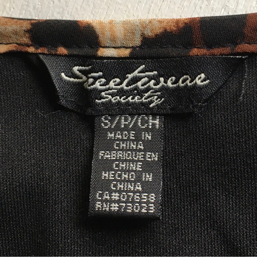 Streetwear Society Maxi Dress Size Small Leopard Print Mini Lined Sheer Fabric - Picture 8 of 12